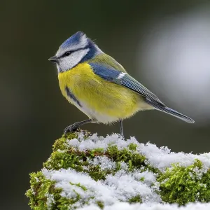 Eurasian blue tit (Cyanistes caeruleus) Eurasian blue tit (Cyanistes caeruleus)