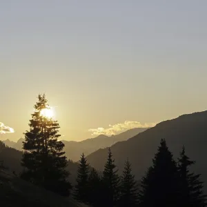 Evening, mountains, mountain, mountain