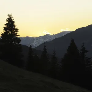 Evening, mountains, mountain, mountain