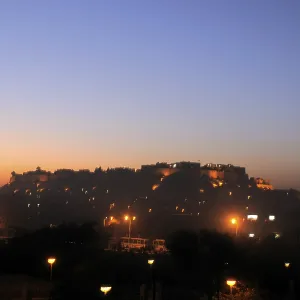 Evening after sunset view of Jaisalmer