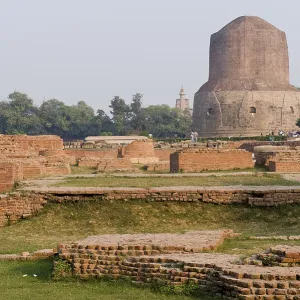 Excavations at the Dhamek Stupa