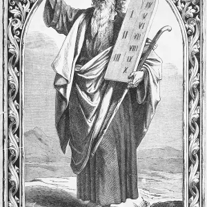 Exodus, Second Book of Moses, Moses with the tablets of the law of the Ark of the Covenant Exodus, Second Book of Moses, Moses with the tablets of the law of the Ark of the Covenant