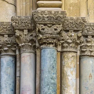 Exterior architectural detail of holy sepulchre church Exterior architectural detail of holy sepulchre church