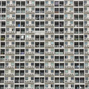 Exterior facade of a residential high-rise building of Condo U Exterior facade of a residential high-rise building of Condo U