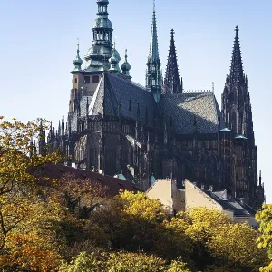 La famosa catedral de San Vito en Praga.