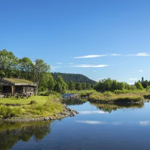 Fascinating natural landscape in Golsfjellet in the summertime in Norway
