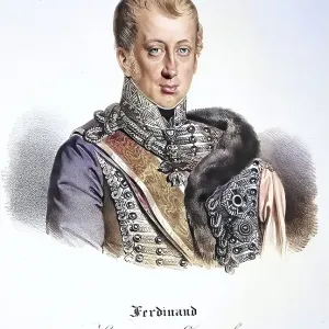 Ferdinand I Karl Leopold Joseph Franz Marcellin, called the Kind (born 19 April 1793 in Vienna, died 29 June 1875 in Prague) was Emperor of Austria and King of Bohemia from 1835 to 1848 and as Ferdinand V also King of Hungary and Croatia from 1830 Ferdinand I Karl Leopold Joseph Franz Marcellin, called the Kind (born 19 April 1793 in Vienna, died 29 June 1875 in Prague) was Emperor of Austria and King of Bohemia from 1835 to 1848 and as Ferdinand V also King of Hungary and Croatia from 1830