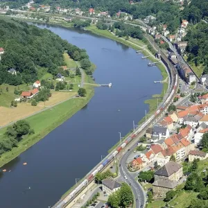 Festung Koenigstein fortress on the river Elbe