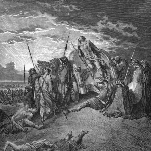 Fight Israel and Judah, death of King Achab
