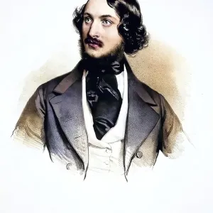 Filippo Coletti (1811-1894), opera singer, Historical, digitally restored reproduction from a 19th century original, Record date not stated Filippo Coletti (1811-1894), opera singer, Historical, digitally restored reproduction from a 19th century original, Record date not stated