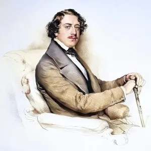 Filippo Colini (1811-1863), Italian opera singer, Historical, digitally restored reproduction from a 19th century original, Record date not stated Filippo Colini (1811-1863), Italian opera singer, Historical, digitally restored reproduction from a 19th century original, Record date not stated