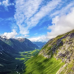 Filming from a drone. Summer trip to Norway