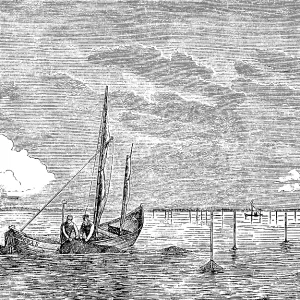 Fishermen collecting nets in East and West Prussia Fishermen collecting nets in East and West Prussia