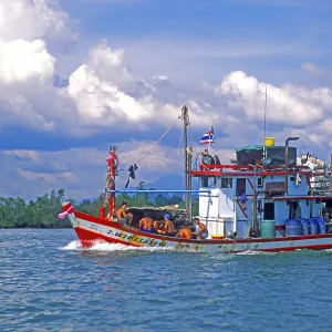 Fishing trawler, sea, two years in front of the tsunami Fishing trawler, sea, two years in front of the tsunami