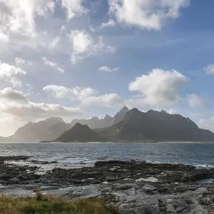 Flakstadoya Island Coastline Print Flakstadoya Island Coastline Print