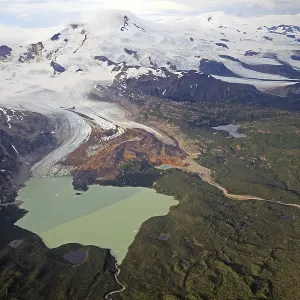 Flight over Katmai National Park in Alaska