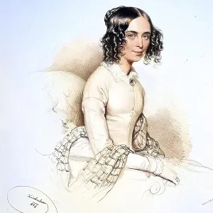 Flora Graefin Fries (1814-1882), nee Pereira-Arnstein, woman of Moritz Fries jun, Historical, digitally restored reproduction from a 19th century original, Record date not stated Flora Graefin Fries (1814-1882), nee Pereira-Arnstein, woman of Moritz Fries jun, Historical, digitally restored reproduction from a 19th century original, Record date not stated