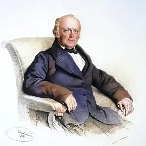 Florian Robert (1794-1870), Austrian industrialist, Historical, digitally restored reproduction from a 19th century original, Record date not stated