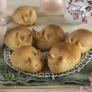 Food, Funny bunny buns. Holiday bake idea Food, Funny bunny buns. Holiday bake idea