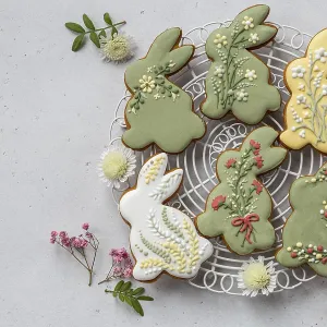 Food, Sweet and tasty bunny icing cookies for Easter Food, Sweet and tasty bunny icing cookies for Easter
