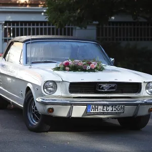 Ford Mustang Wedding Car Print, Germany Ford Mustang Wedding Car Print, Germany