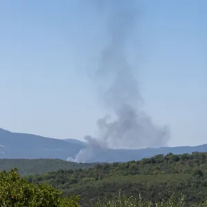 Forest fire in Tuscany, Grosseto province