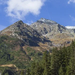 Autumn Landscape Print: Mutterberg Valley, Tyrol, Austria