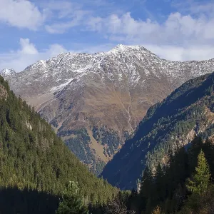 Autumn Landscape Print, Mutterberg Valley, Tyrol, Austria