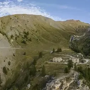 Forte al Seguret, military fortification and old military alpine road in the Alps