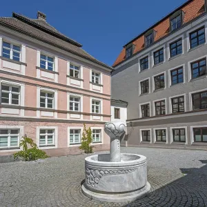 Fountain at the tax office on SalzstraBe