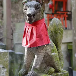 Fox statue, Kumataka, Fushimi Inari Shrine