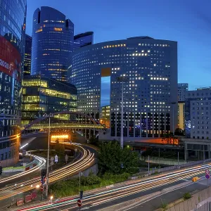 La Defense Evening Traffic Print La Defense Evening Traffic Print