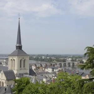 France, Saumur, church, old town France, Saumur, church, old town