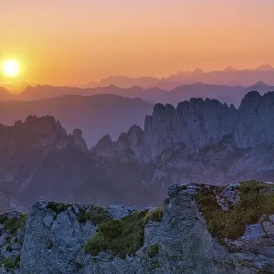 Fribourg Prealps with Gastlosen mountain range at sunrise Fribourg Prealps with Gastlosen mountain range at sunrise