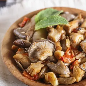 Fried Oyster Mushrooms Print