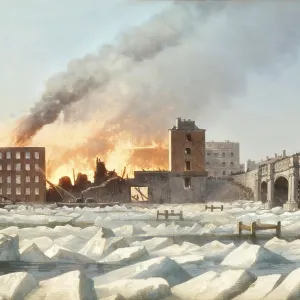 Frost on the River Thames, 1814