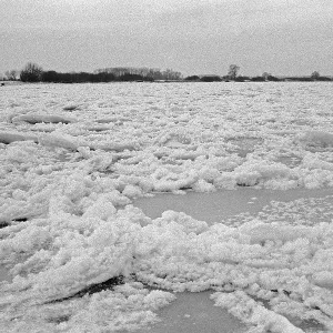 Frozen Elbe, Bleckede, Lower Saxony Frozen Elbe, Bleckede, Lower Saxony