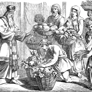 First Fruits Offering, 1877 Print