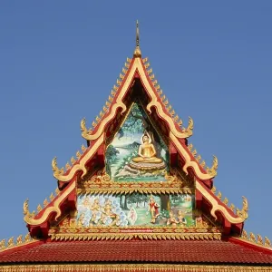 Gable with colourful paintings