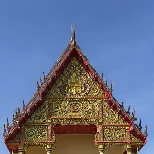 Gable of Wat Klang temple, east facade