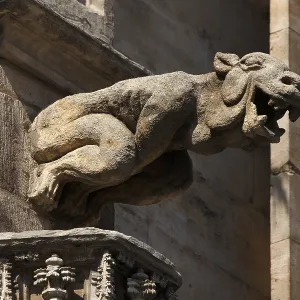 Gargoyles at City Hall on Grand Place Gargoyles at City Hall on Grand Place