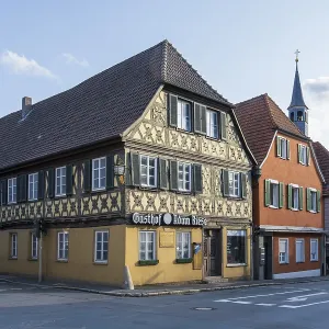 Gasthof Adam Riese, half-timbered building