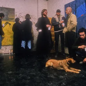 Germany, Berlin, 1991 Print: Vernissage in Knaack 90 Gallery Germany, Berlin, 1991 Print: Vernissage in Knaack 90 Gallery
