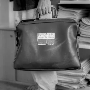 Germany, Berlin, 06.08.1992, bag by Hans-Jurgen Fischbeck from Alliance 90