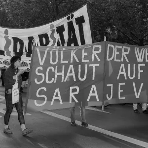 Germany, Berlin, 11.9.1992, demo for Sarajevo Germany, Berlin, 11.9.1992, demo for Sarajevo