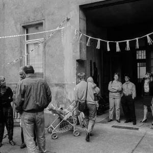 Germany, Berlin, 12.9.1992, courtyard festival at RaumerstraBe 33 Germany, Berlin, 12.9.1992, courtyard festival at RaumerstraBe 33