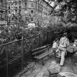 Germany, Berlin, 1.8.1992, Helmholtzplatz (LettestraBe)