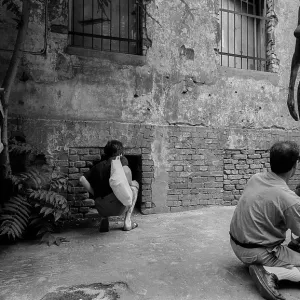 Germany, Berlin, 24 July 1993 Print: Kunsthof Backyard Scene Germany, Berlin, 24 July 1993 Print: Kunsthof Backyard Scene