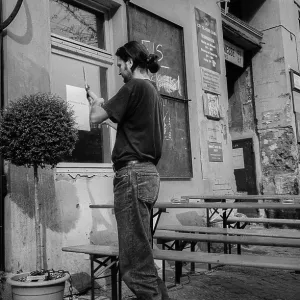Germany, Berlin, 1992 - Cafe Silberstein Print Germany, Berlin, 1992 - Cafe Silberstein Print