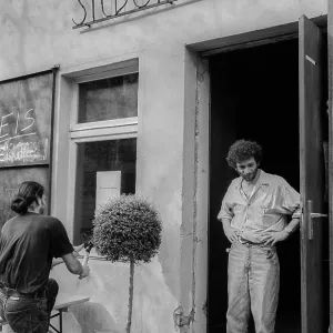 Germany, Berlin, 1992 Print: Cafe Silberstein in Oranienburger Straße Germany, Berlin, 1992 Print: Cafe Silberstein in Oranienburger Straße